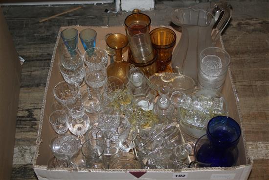 19th Century & later cut glass drinking glasses etc